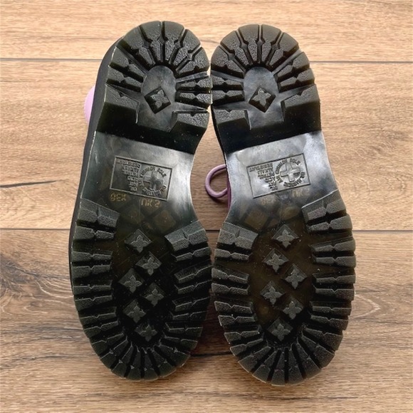 Dr. Doc Martens Jadon III Women's Size 7 Lilac Leather Zip Platform Combat Boots - Picture 9 of 10